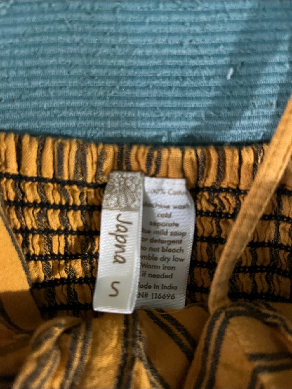 Japna Mustard Yellow Striped Sundress - Picture 2 of 11